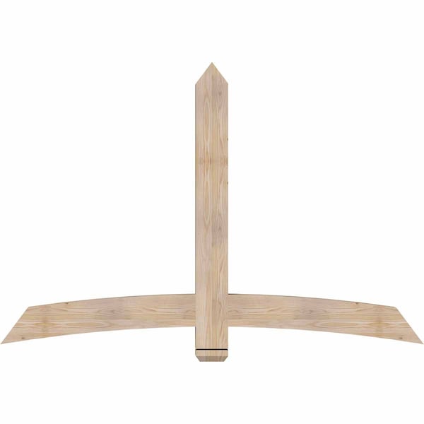Ekena Millwork Bellingham Smooth Timber Gable Bracket, Douglas Fir, 72"W x 48"H x 3 1/2"D x 5 1/2"F, 16/12 Pitch GBW072X48X0406BEL00SDF - main